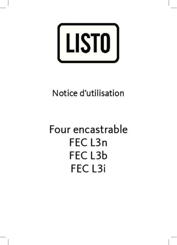 Mode d'emploi LISTO CV5050 L2B