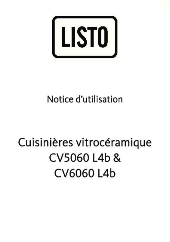Mode d'emploi LISTO CV6060 L4B