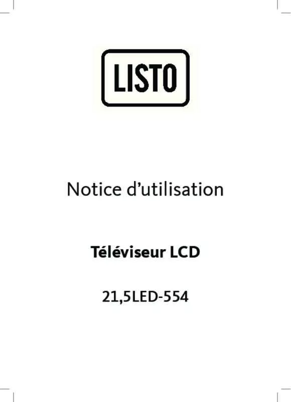 Mode d'emploi LISTO LED-554