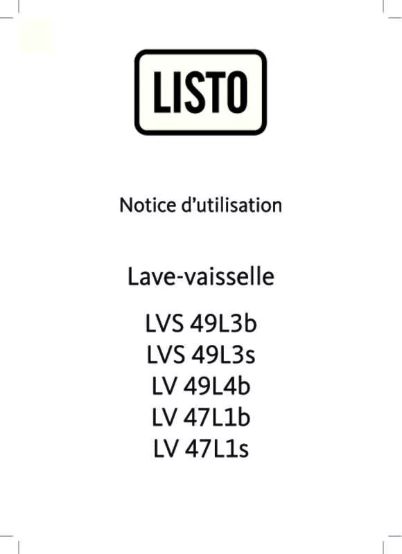 Mode d'emploi LISTO LV47 L1