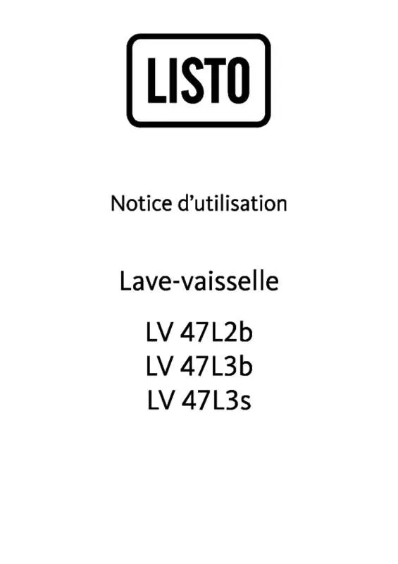 Mode d'emploi LISTO LV47-L3B