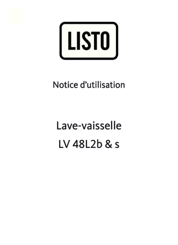 Mode d'emploi LISTO LVI48-L2I