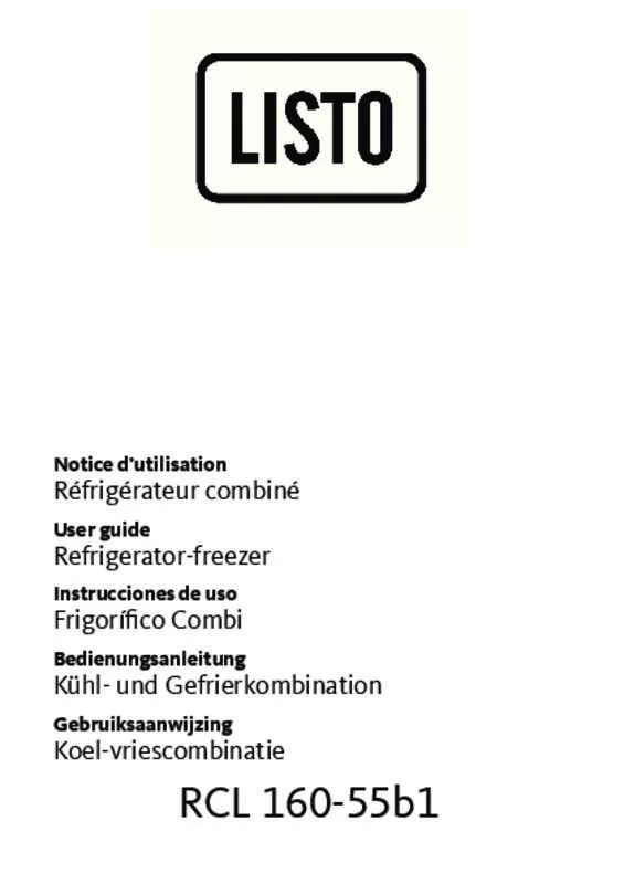 Mode d'emploi LISTO RCL160-55B1