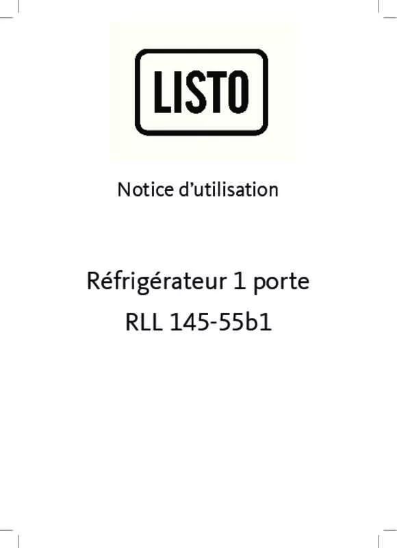 Mode d'emploi LISTO RLL145-55B3