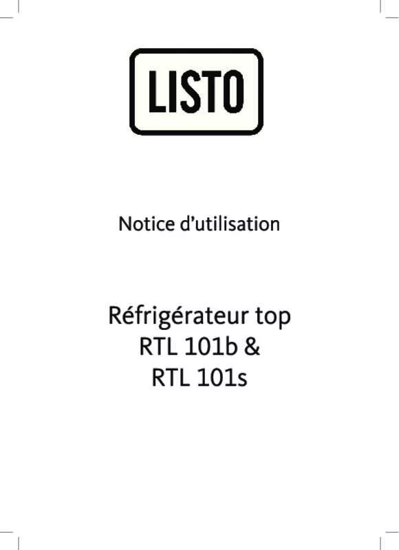 Mode d'emploi LISTO RTL101B