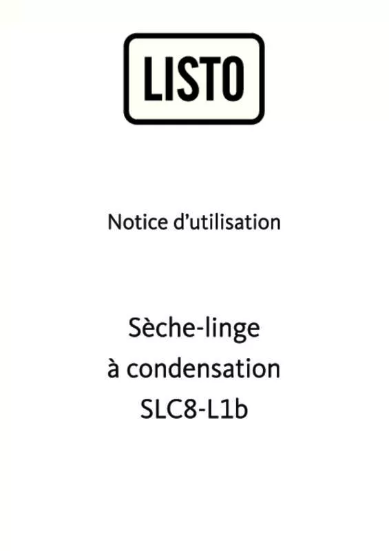 Mode d'emploi LISTO SLC8-L1B