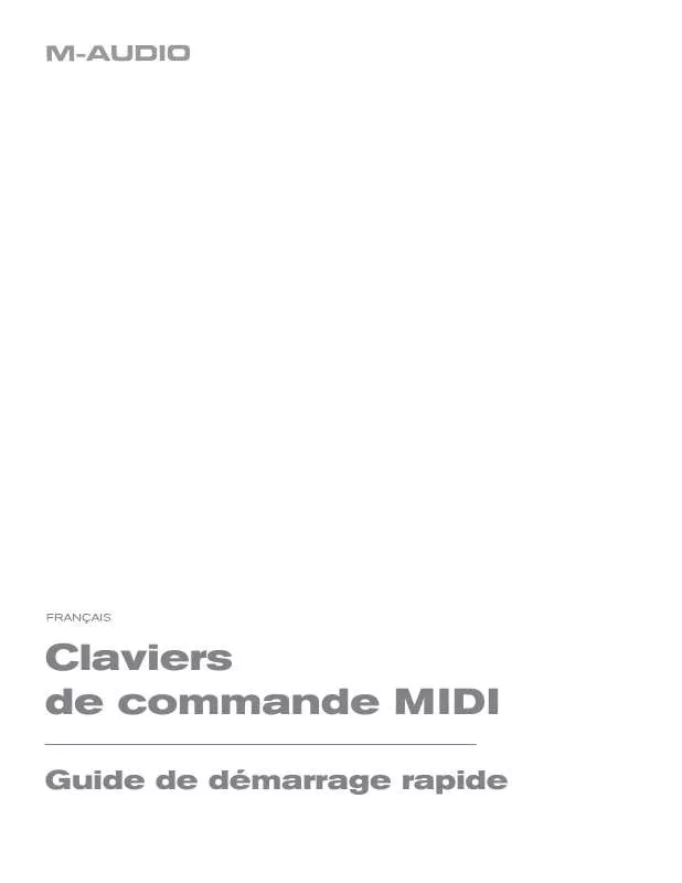 Mode d'emploi M-AUDIO CLAVIERS DE COMMANDE MIDI