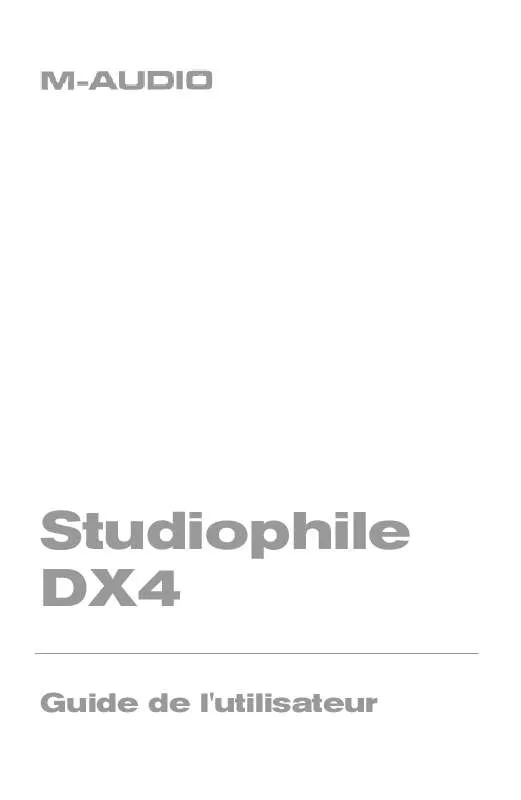 Mode d'emploi M-AUDIO DX4