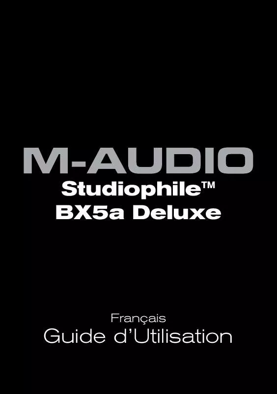 Mode d'emploi M-AUDIO STUDIOPHILE BX5A DELUXE