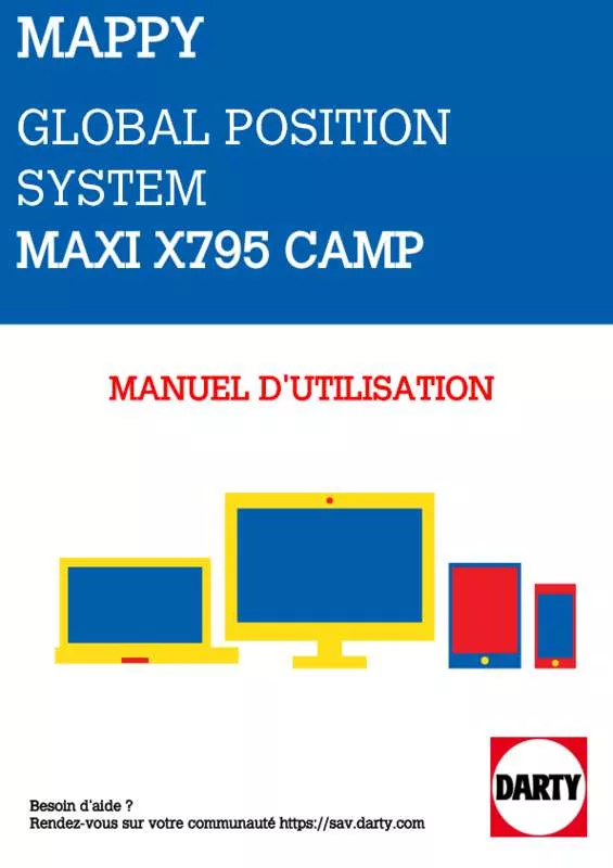Mode d'emploi MAPPY MAXI X795 CAMP EUROPE