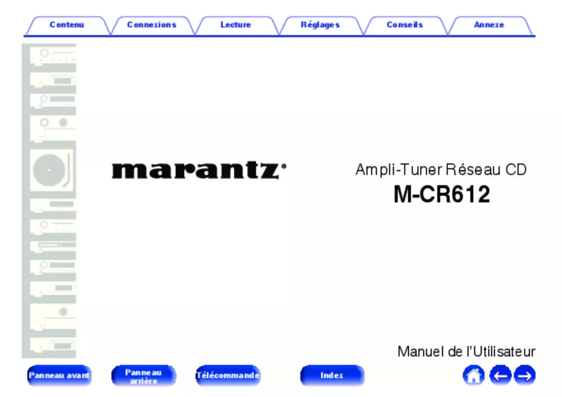 Mode d'emploi MARANTZ MCR612