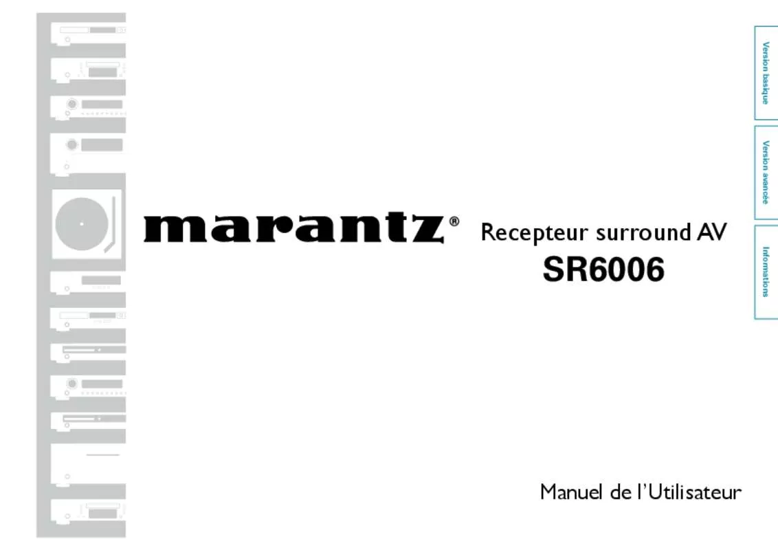 Mode d'emploi MARANTZ SR6006
