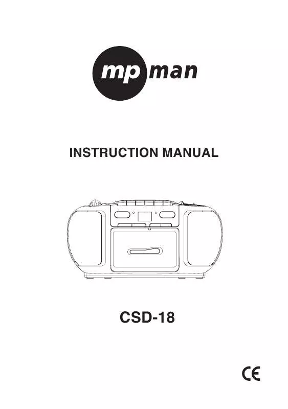 Mode d'emploi MPMAN CSD-18
