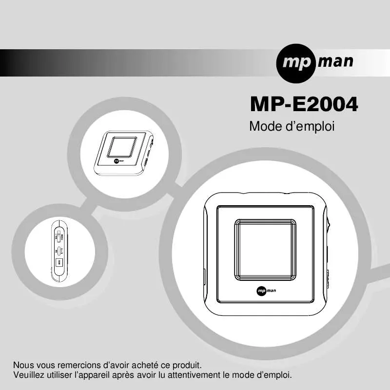 Mode d'emploi MPMAN MP-E2004