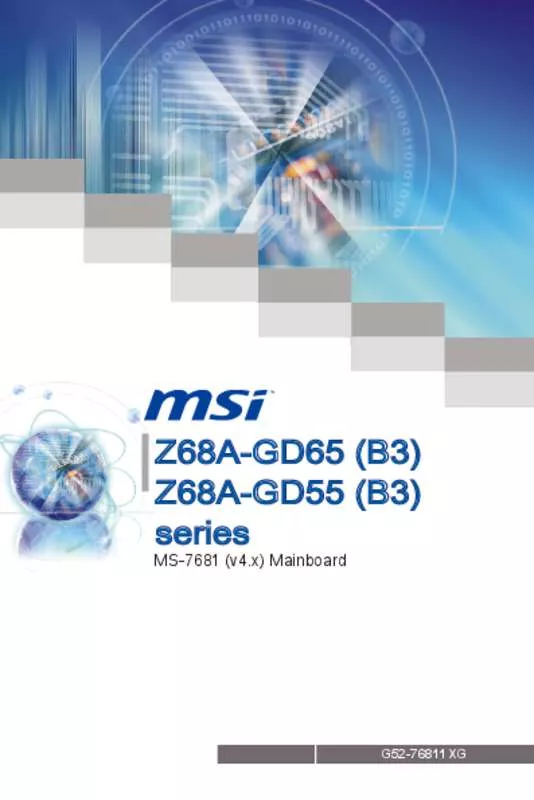 Mode d'emploi MSI Z68A-GD55 (G3)
