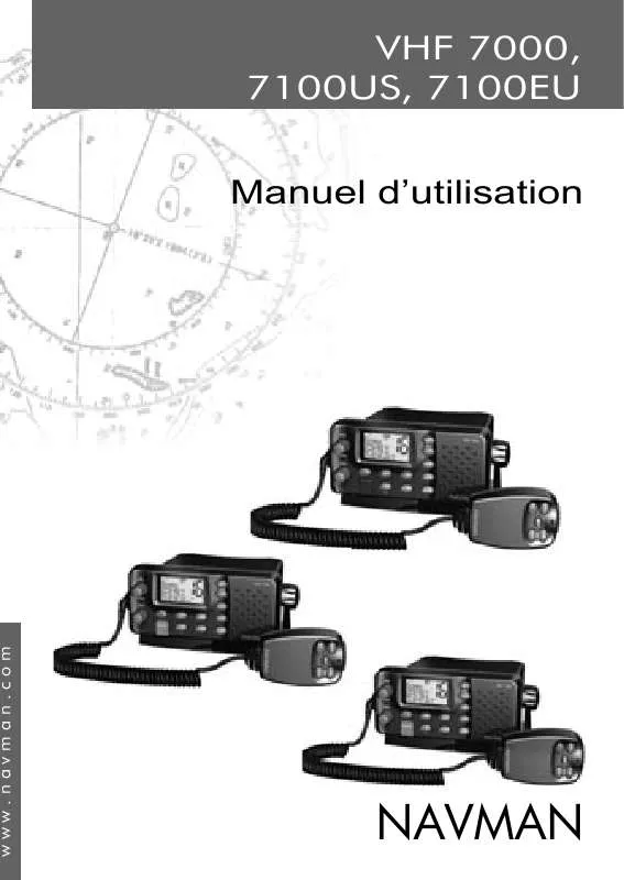 Mode d'emploi NAVMAN VHF 7100US