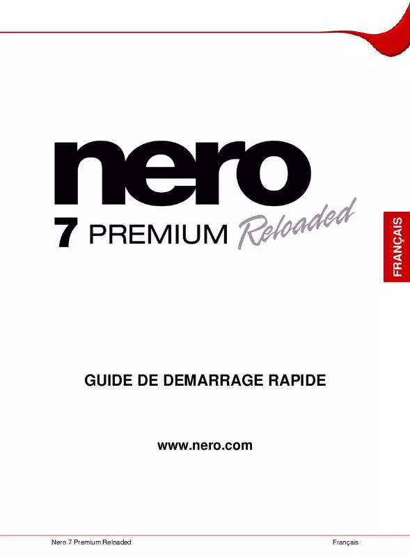 Mode d'emploi NERO NERO 7 PREMIUM RELOADED