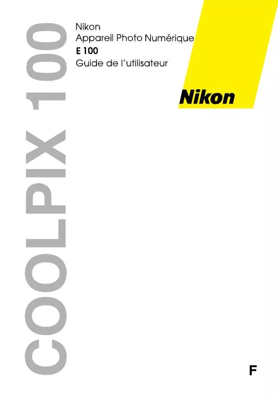 Mode d'emploi NIKON COOLPIX 100