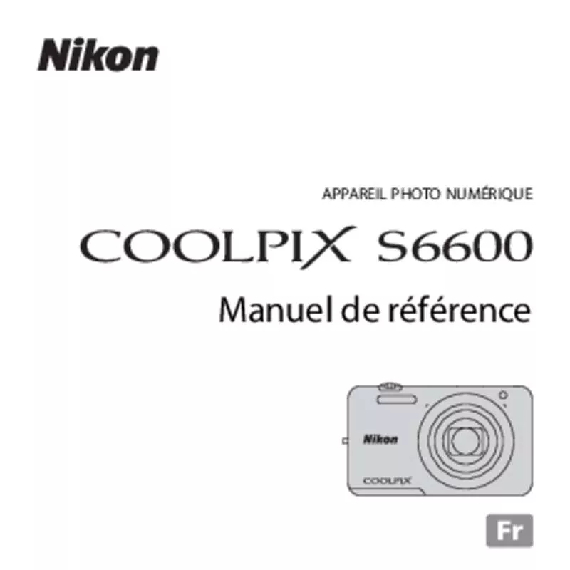 Mode d'emploi NIKON COOLPIX S6600