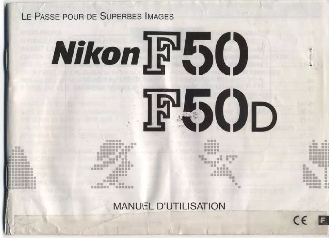 Mode d'emploi NIKON F50