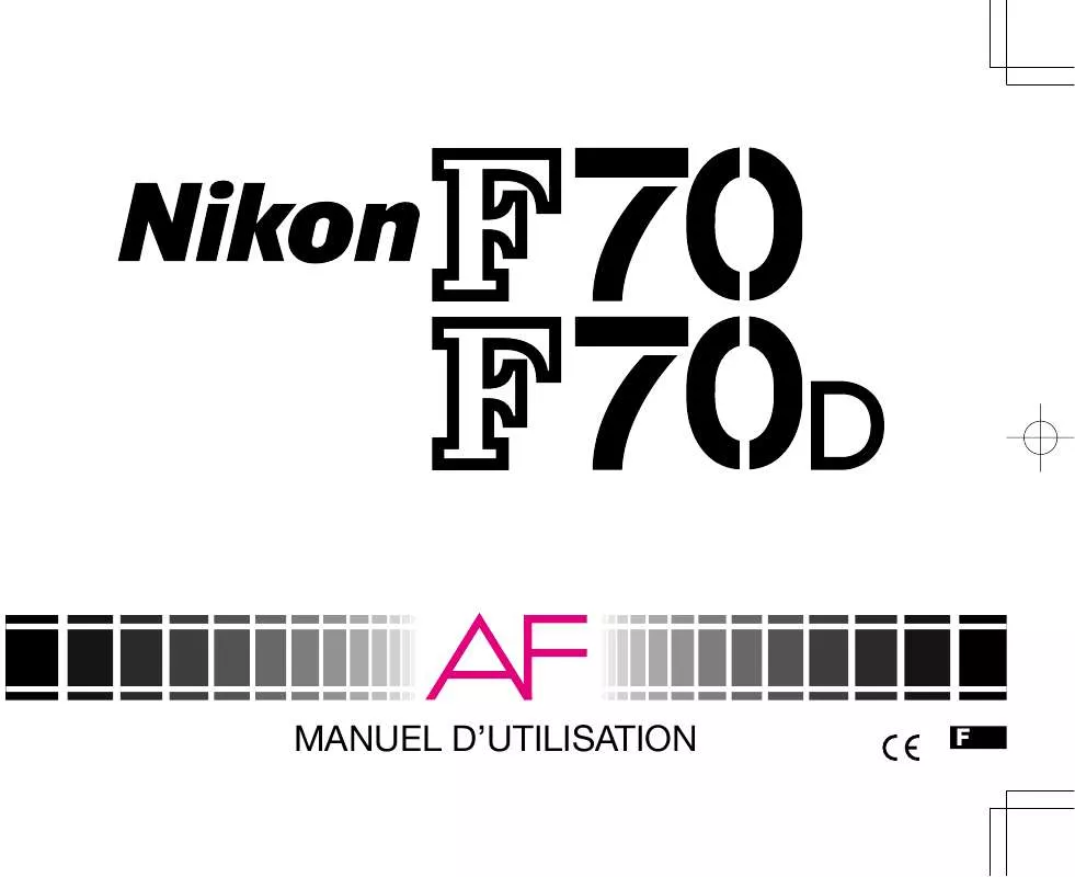Mode d'emploi NIKON F70D