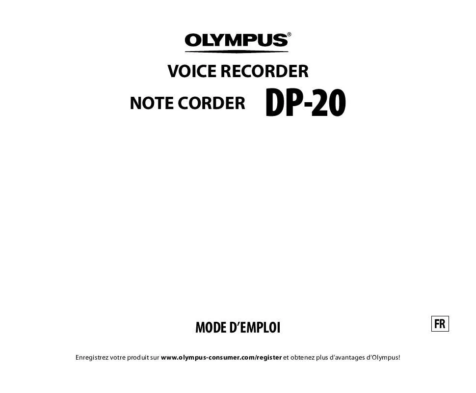 Mode d'emploi OLYMPUS DP-211