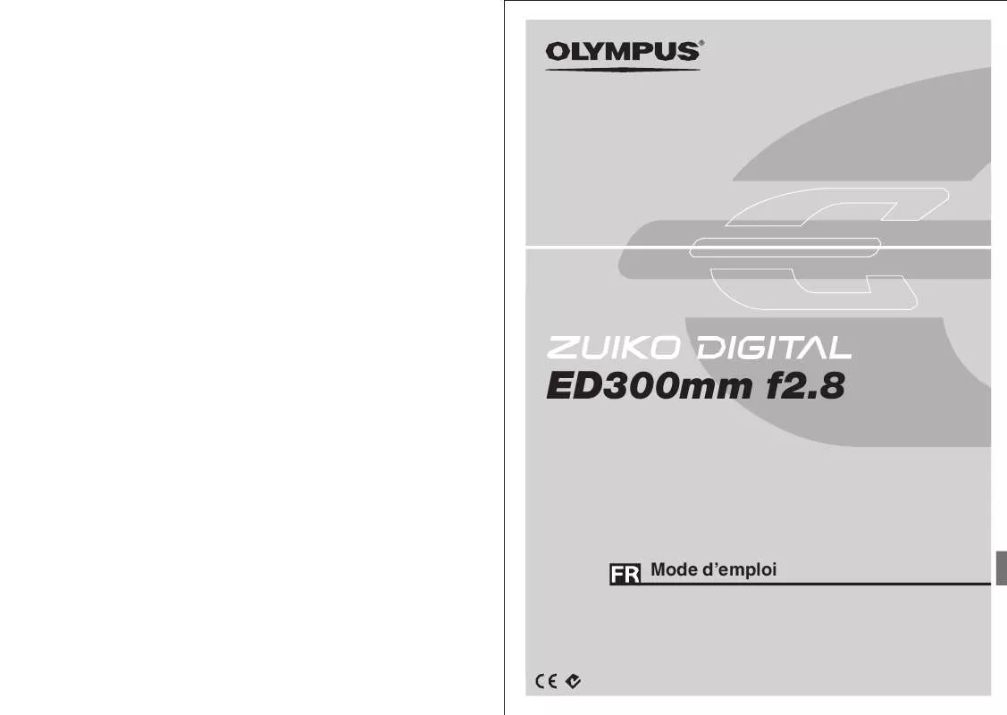 Mode d'emploi OLYMPUS ZUIKO DIGITAL ED 300MM F2.8