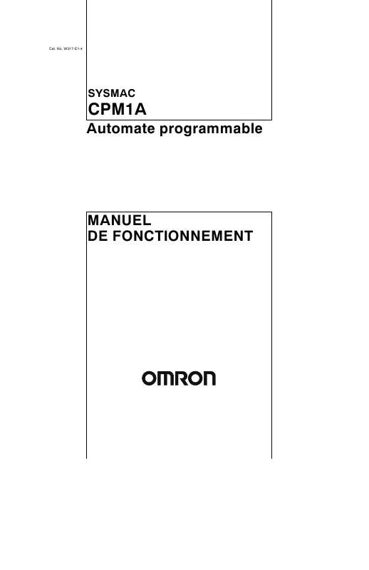 Mode d'emploi OMRON CPM1A