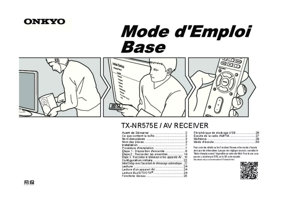 Mode d'emploi ONKYO TX-NR575