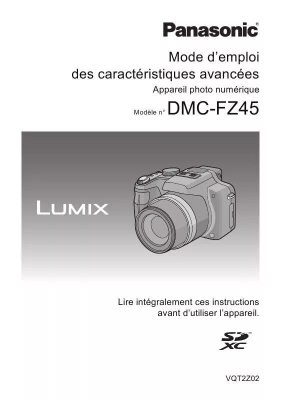 Mode d'emploi PANASONIC LUMIX DMC-FZ45