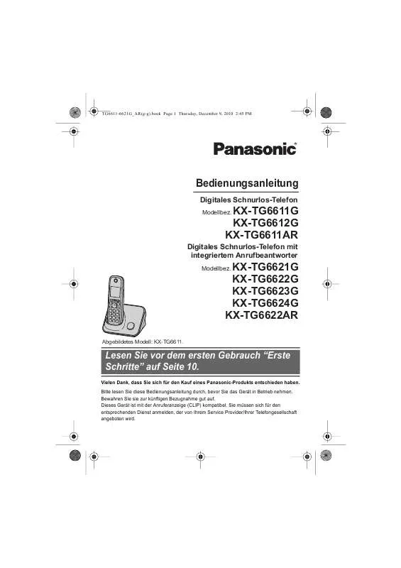 Mode d'emploi PANASONIC KXTG6622G