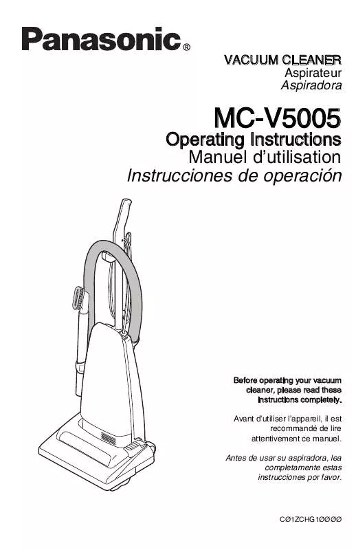 Mode d'emploi PANASONIC MC-V5005