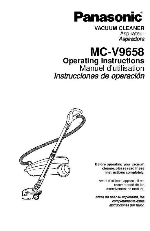 Mode d'emploi PANASONIC MC-V9658