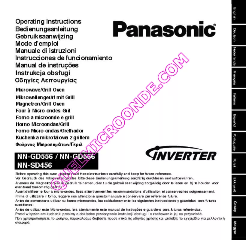 Mode d'emploi PANASONIC NN-CD58J