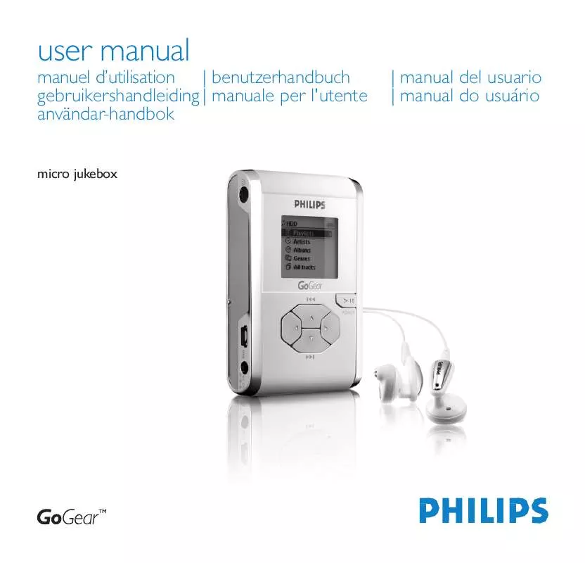 Mode d'emploi PHILIPS HDD060