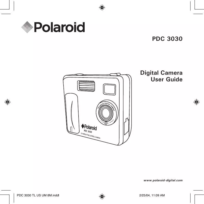 Mode d'emploi POLAROID PDC 3030