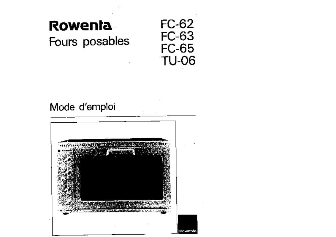 Mode d'emploi ROWENTA FC65