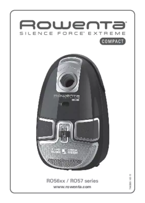 Mode d'emploi ROWENTA SILENCE FORCE EXTREME COMPACT RO5735OA