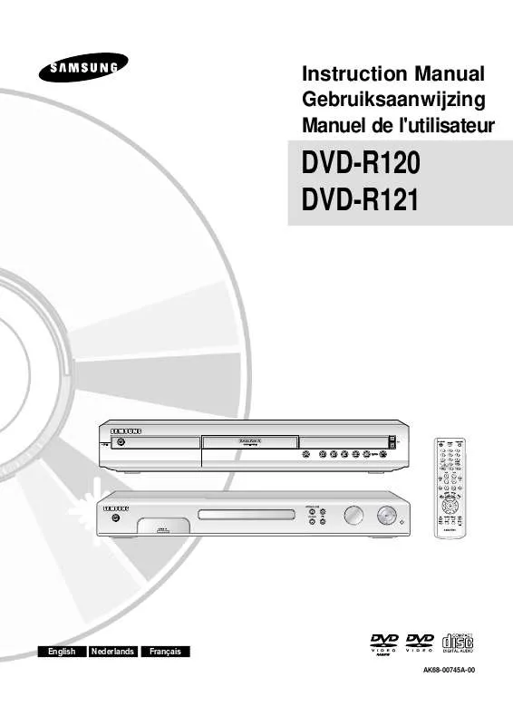 Mode d'emploi SAMSUNG DVD-R121