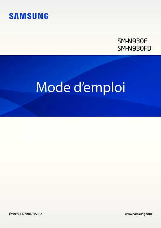 Mode d'emploi SAMSUNG GALAXY NOTE 7 SM-N930