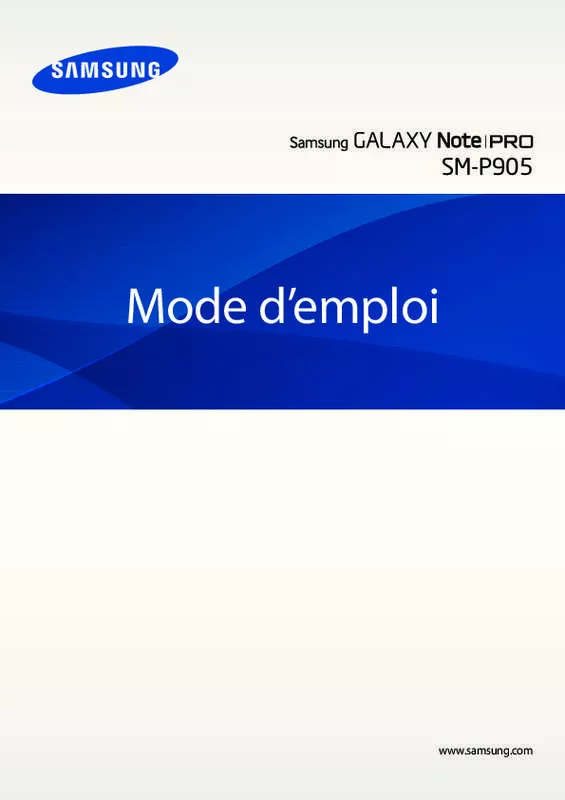 Mode d'emploi SAMSUNG GALAXY NOTE PRO 12.2 SM-P9050