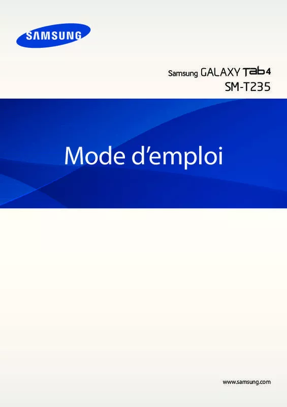 Mode d'emploi SAMSUNG GALAXY TAB 4 (7.0, 4G)