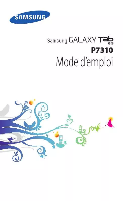 Mode d'emploi SAMSUNG GALAXY TAB 8.9 GT-P7310