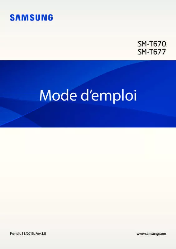 Mode d'emploi SAMSUNG GALAXY VIEW 18.4 SM-T670
