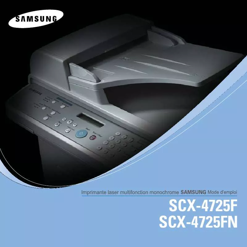 Mode d'emploi SAMSUNG SCX-4725F