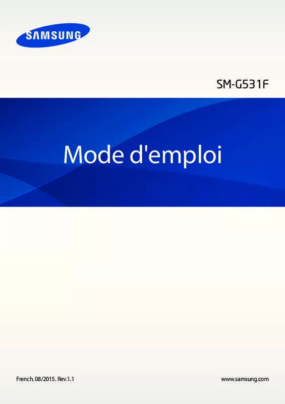 Mode d'emploi SAMSUNG GALAXY CORE PRIME VALUE EDITION SM-G361F