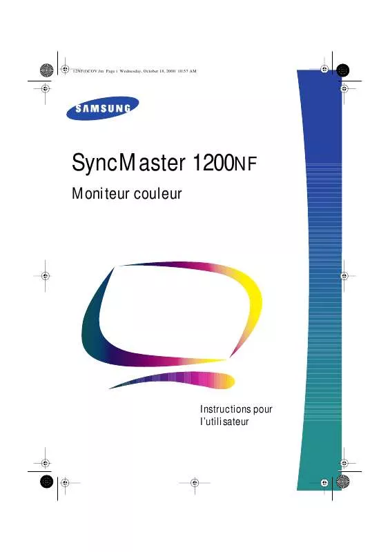 Mode d'emploi SAMSUNG SYNCMASTER 1200NF