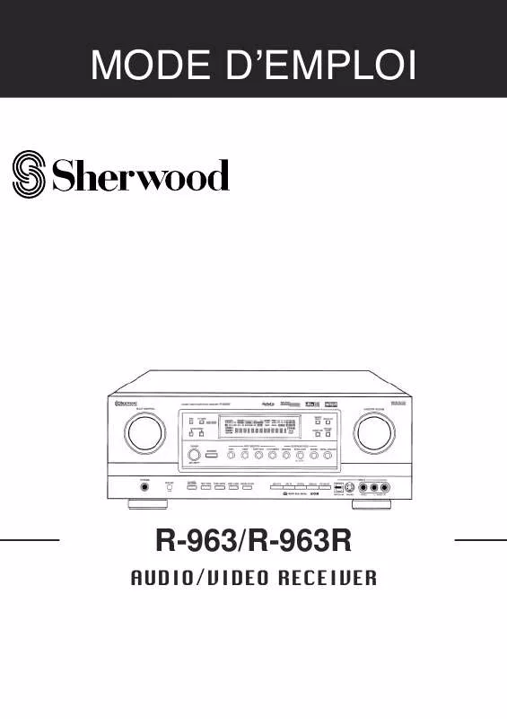 Mode d'emploi SHERWOOD R-963R