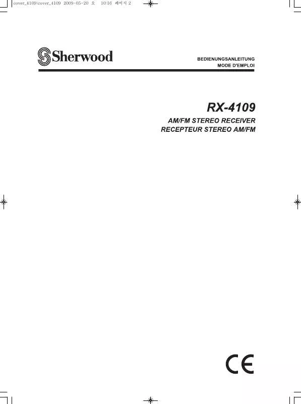 Mode d'emploi SHERWOOD RX-4109