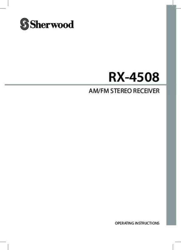 Mode d'emploi SHERWOOD RX-4508